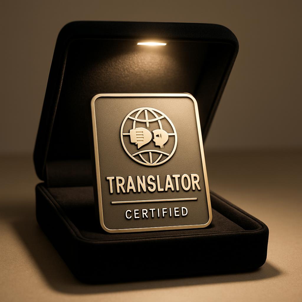 Translation of the original "certified" badge in Turkish, extending beyond literal translation to capture the essence of t...